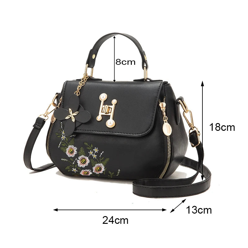 Luxury Embroidered Bucket Bag