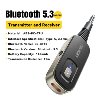 Essager 2-in-1 Bluetooth 5.1 Transmitter & Receiver for TV, Car & Audio