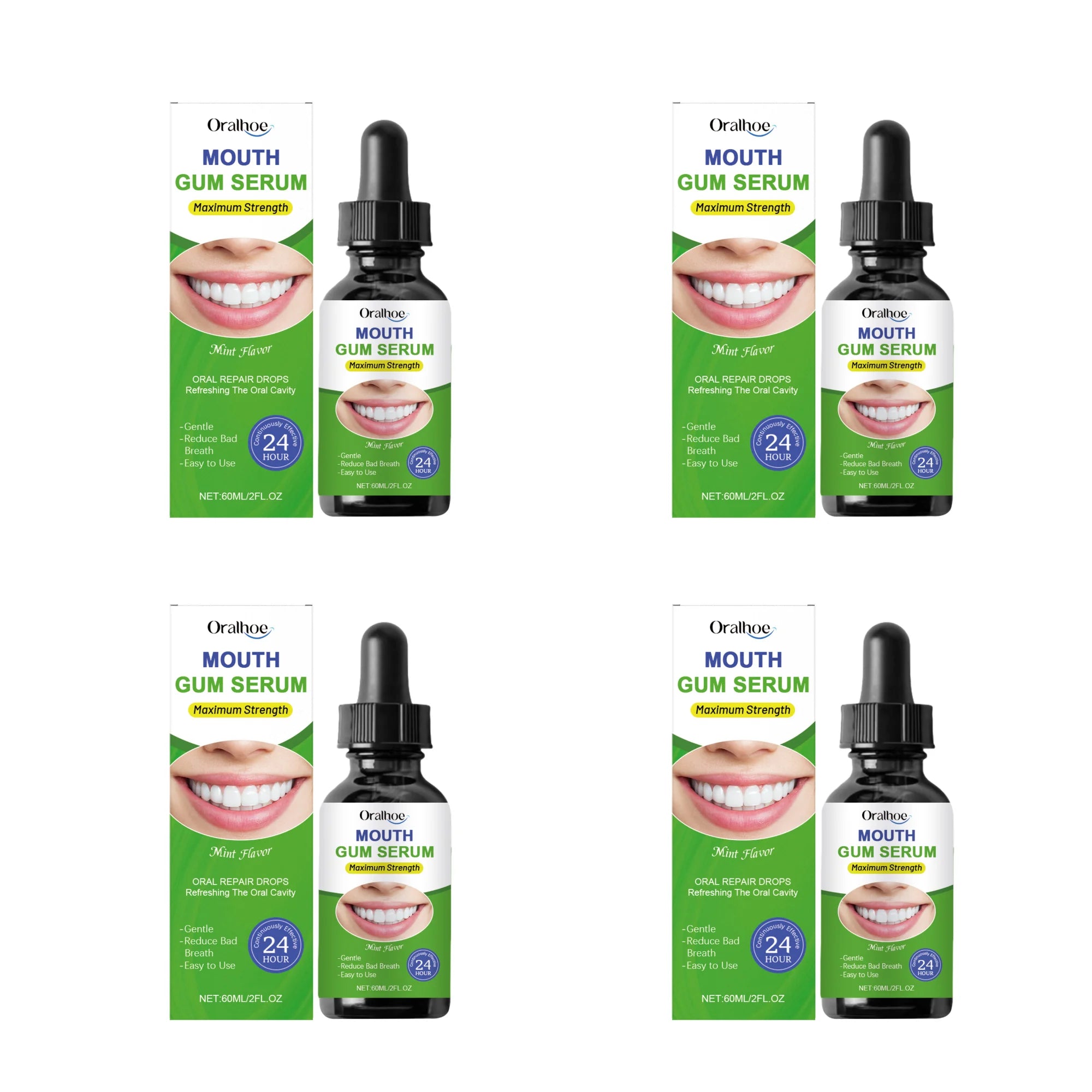 Herbal Oral Gum Repair Drops - Fresh Breath & Teeth Cleansing Treatment - 14