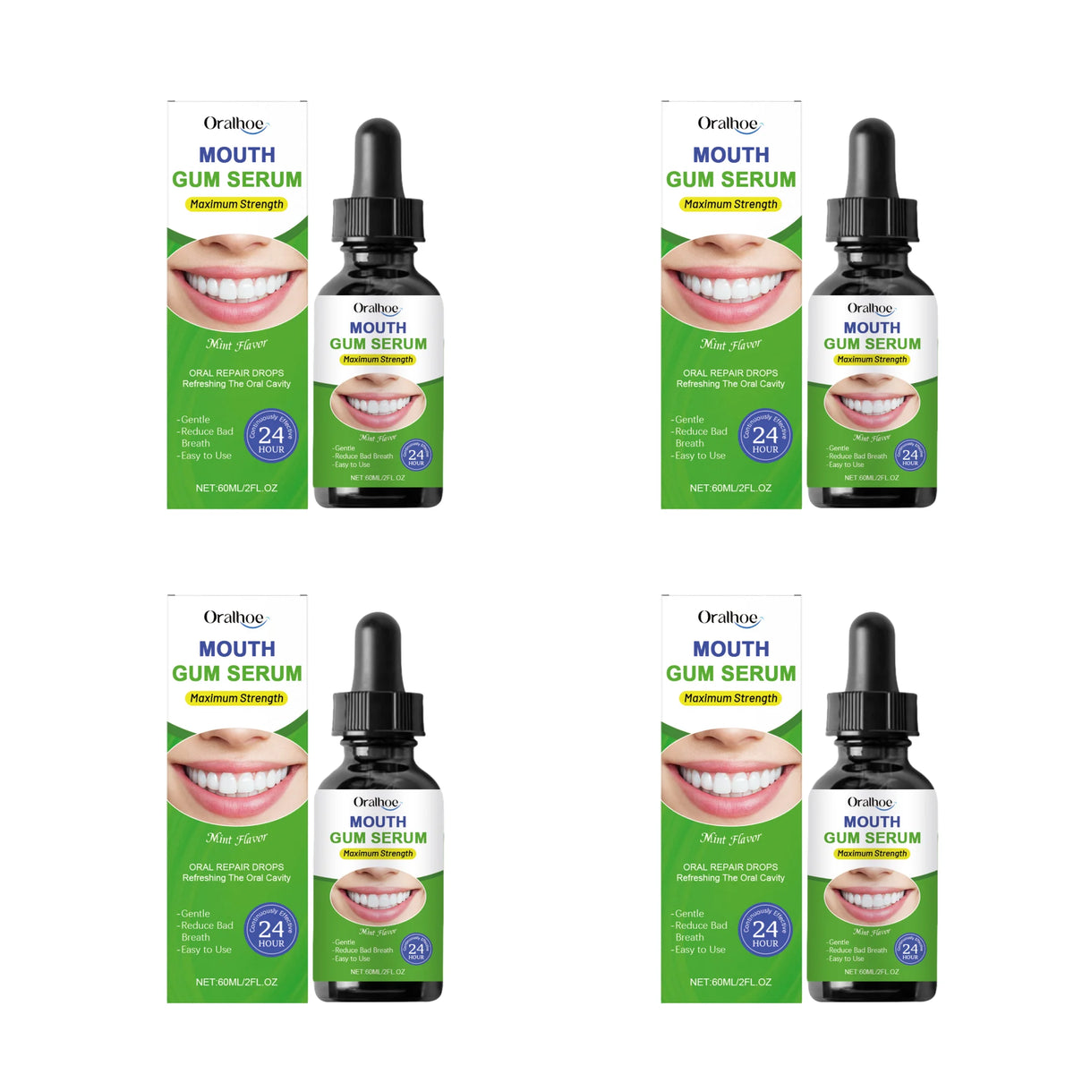 Herbal Oral Gum Repair Drops - Fresh Breath & Teeth Cleansing Treatment