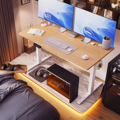 63" Electric Standing Desk - Ergonomic Adjustable Sit-Stand Office Table