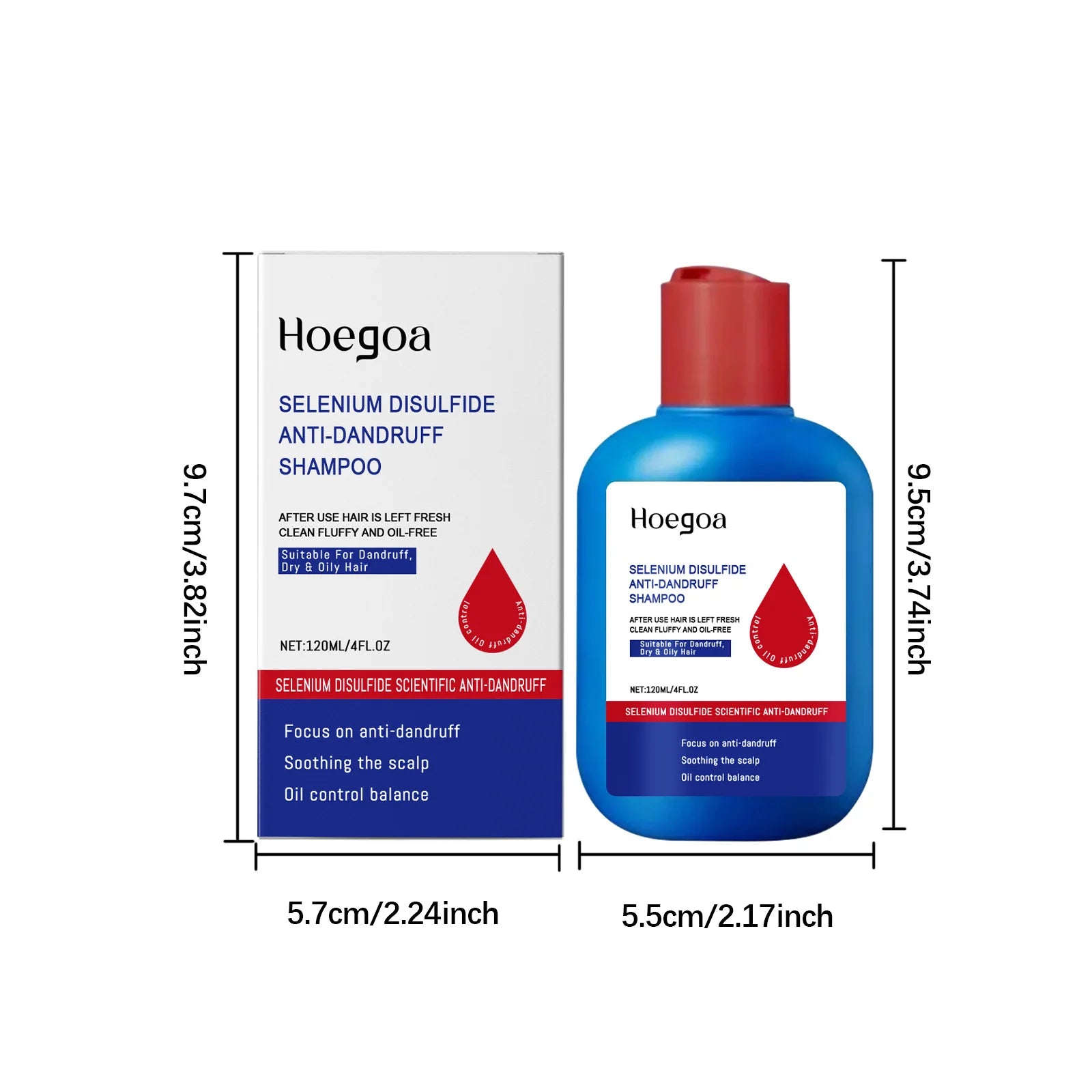 Selenium Disulfide Anti-Dandruff & Deep Cleansing Scalp Treatment Shampoo - 9