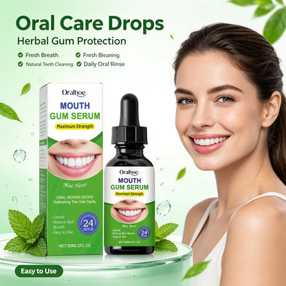 Herbal Oral Gum Repair Drops - Fresh Breath & Teeth Cleansing Treatment