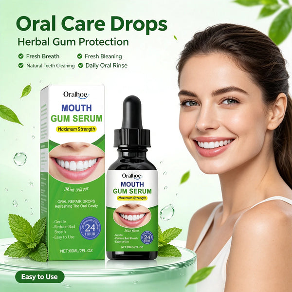 Herbal Oral Gum Repair Drops - Fresh Breath & Teeth Cleansing Treatment