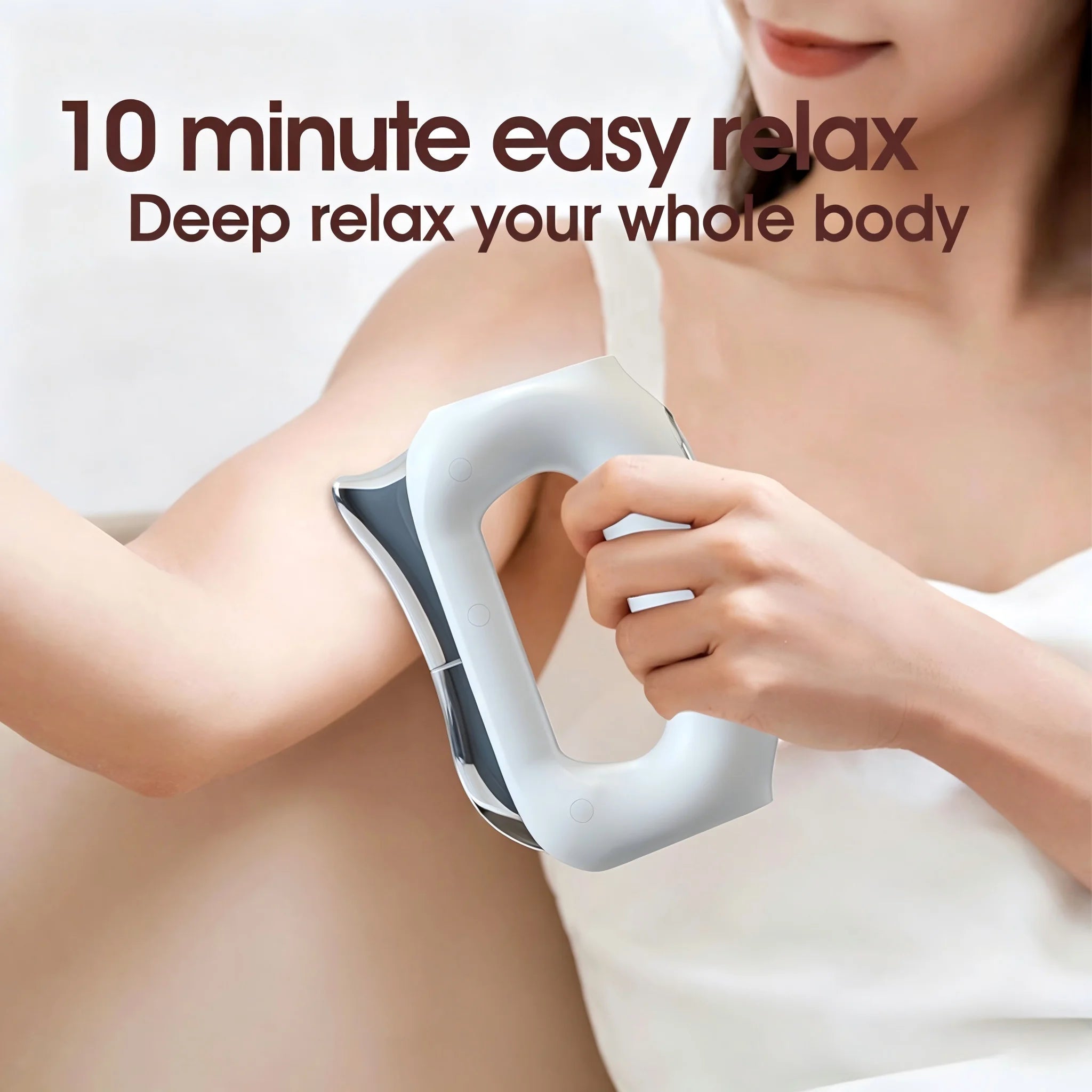 Electric Fascia Muscle Massage Blade Tool - Portable EMS Vibration Recovery Device - 10