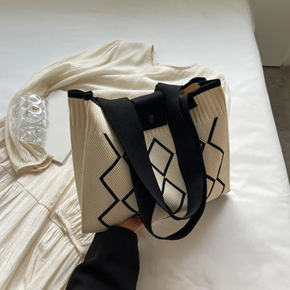 Luxury Knit Trendy Tote