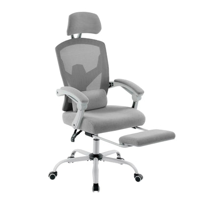 Ergonomic High-Back Mesh Office Chair with Footrest & Lumbar Support