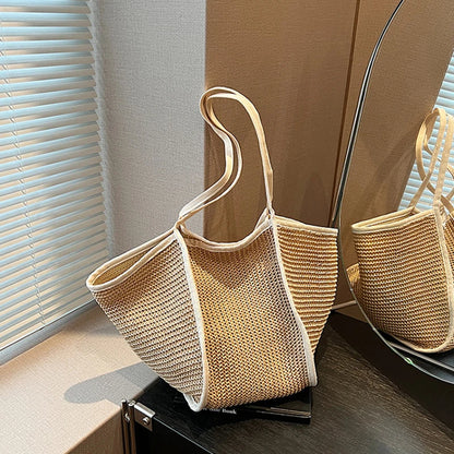 Luxury Bohemian Straw Tote