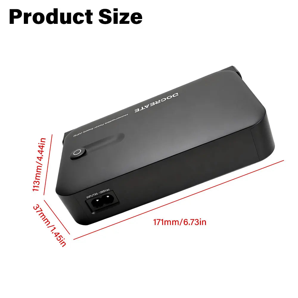 Mini Portable UPS Backup Power Supply for WiFi Routers & Security Cameras - 28