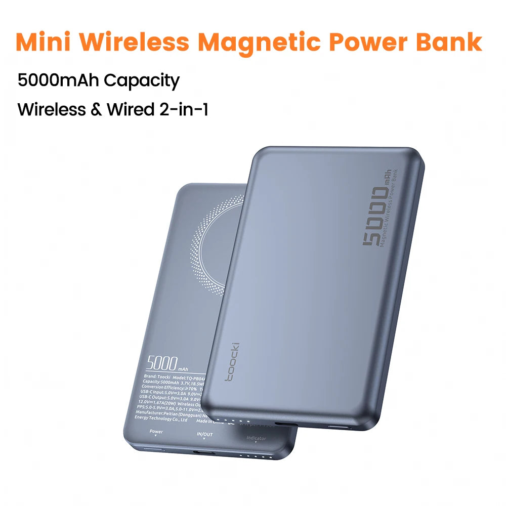 Magnetic Wireless Power Bank 10000mAh 20W Fast Charger for iPhone