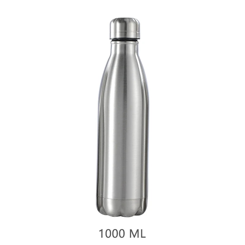 Premium Stainless Steel Reusable Water Bottle - Leak-Proof Sports Flask