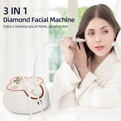 Professional 3-in-1 Diamond Microdermabrasion Facial Machine