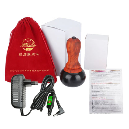 Electric Bianstone Gua Sha Massager - Heated Facial & Full Body Massage Tool