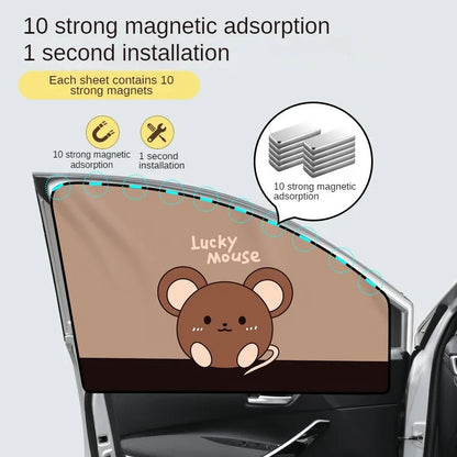Magnetic Car Window Sunshade for Baby UV Protection