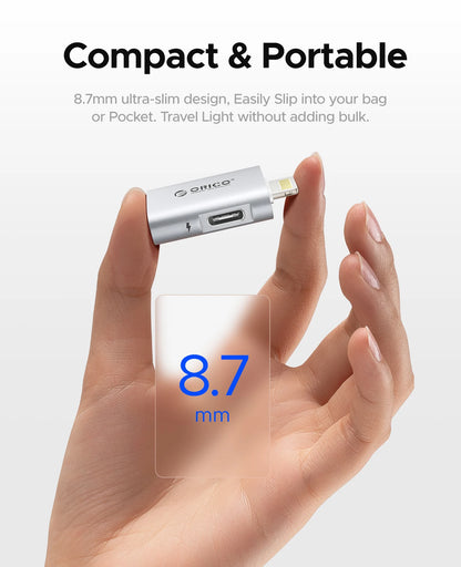 USB-C to Lightning OTG Adapter – Fast Charging & Data Transfer for iPhone