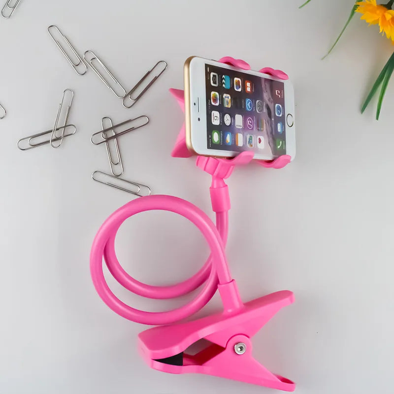 Flexible 360° Rotating Phone Holder for Bed and Desktop - 3
