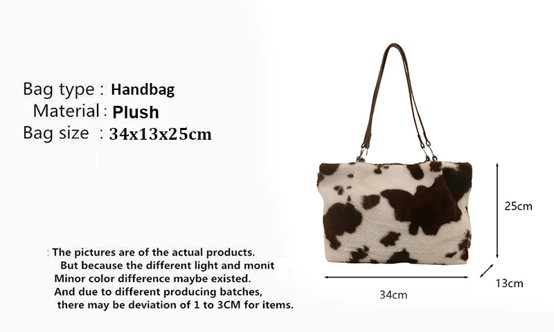 Luxury Plush Korean Shoulder Bag