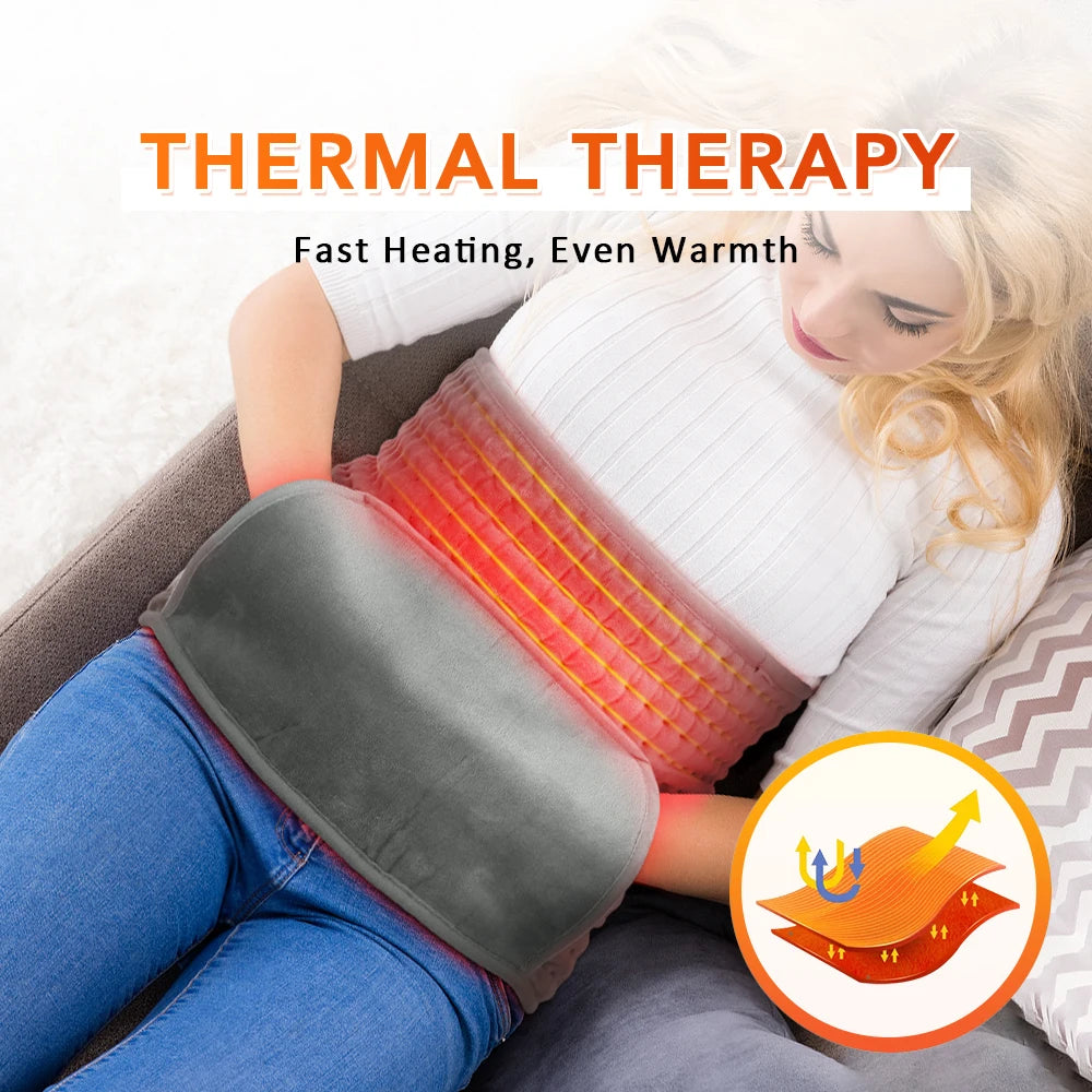 Electric Heating Waist Belt - Thermal Therapy Pad for Back Pain Relief - 20