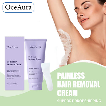 Painless Hair Removal Cream - Gentle Depilatory for Smooth Skin