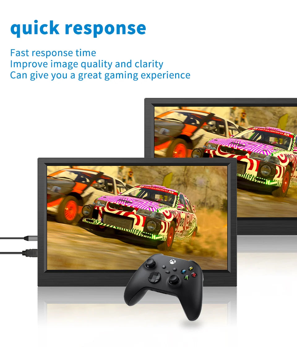 11.6" Portable IPS Monitor - Full HD Laptop Second Screen for Gaming & Work