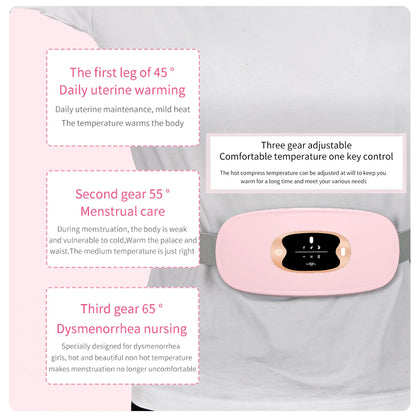 Electric Menstrual Cramp Relief Heating Pad Waist Belt