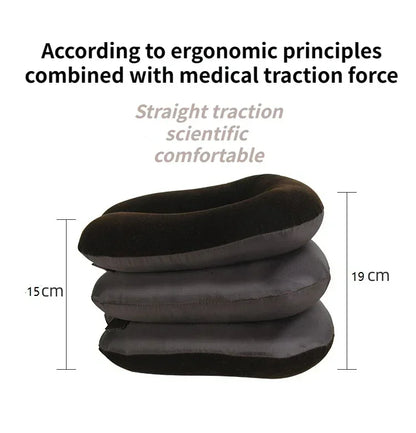 Inflatable Cervical Neck Traction Collar & Pain Relief Stretcher