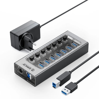 ORICO 6-in-1 USB 3.2 Hub 10Gbps High-Speed Data Transfer & SD/TF Reader