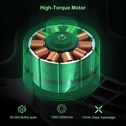 8-Head Deep Tissue Muscle Massage Gun for Pain Relief