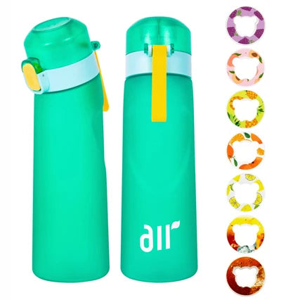 800ml Fruit Scented Water Bottle with Flavor Pod & Straw - Leak Proof - 7