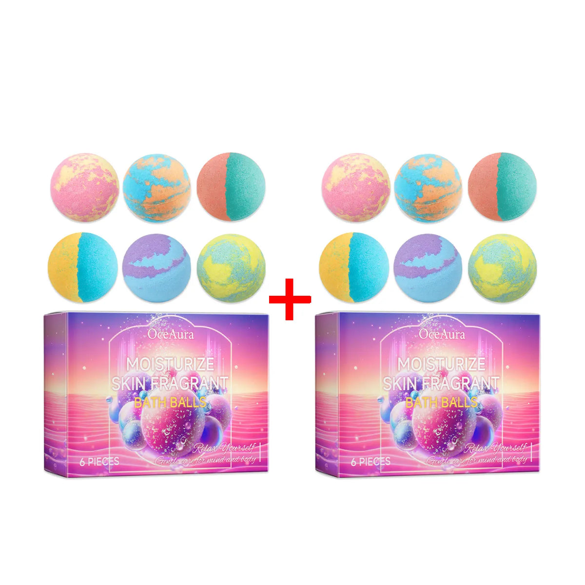Natural Plant Essence Aromatherapy Spa Bath Bomb Set for Skin Moisturizing