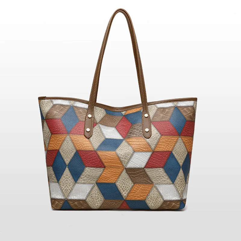 Luxury Vintage Leather Commuter Tote