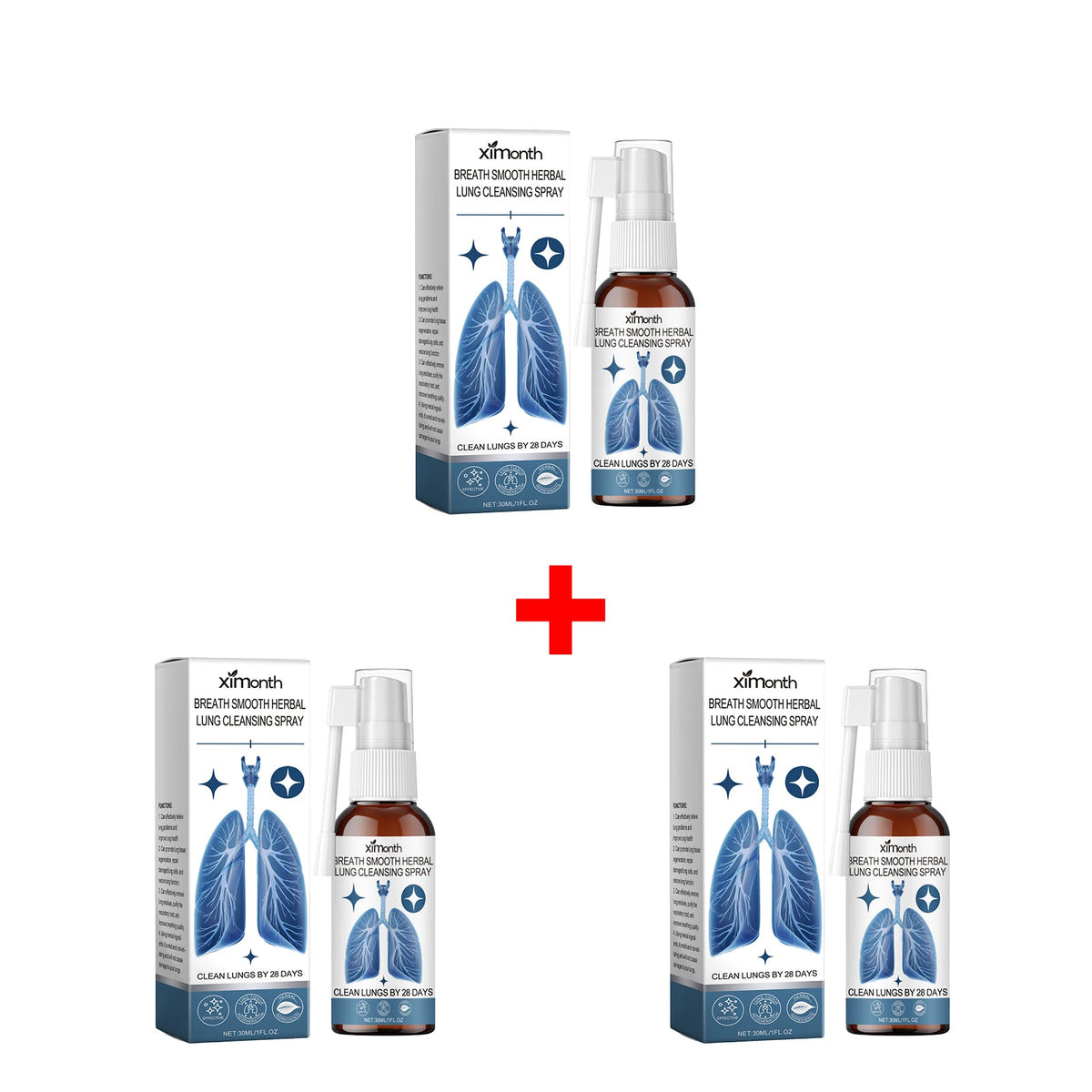 Herbal Lung Cleansing & Nasal Care Spray - Natural Throat & Respiratory Support