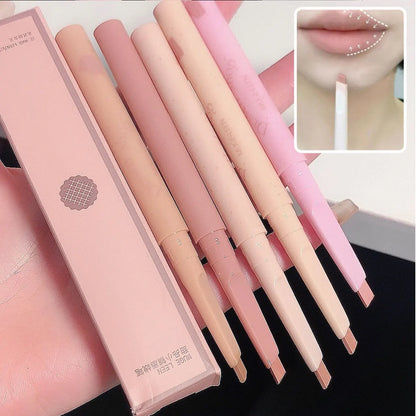 Waterproof Matte Lip Liner Pencil - Long-Lasting Automatic Shaping Pen