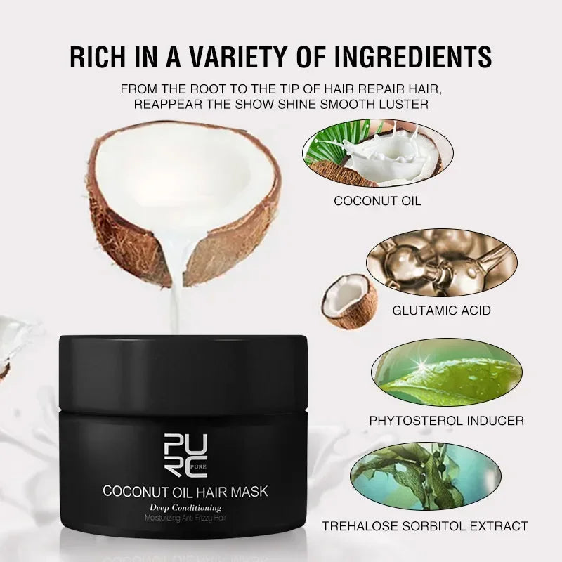 Keratin Collagen Deep Repair Hair Mask - Smooth, Shiny & Frizzy Hair Treatment - 14