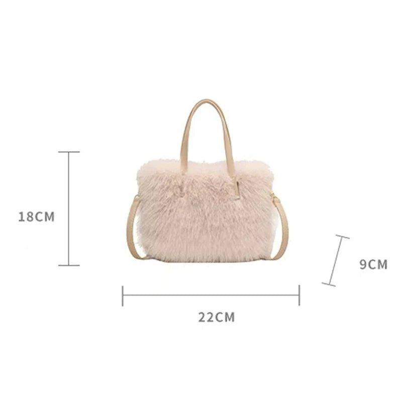 Luxury Plush Pearl Handbag