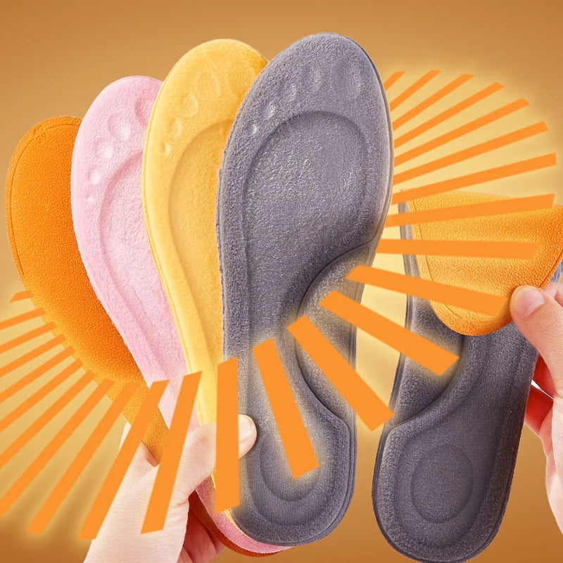 4D Arch Support Orthopedic Insoles - Shock-Absorbing Thermal Shoe Inserts - 8