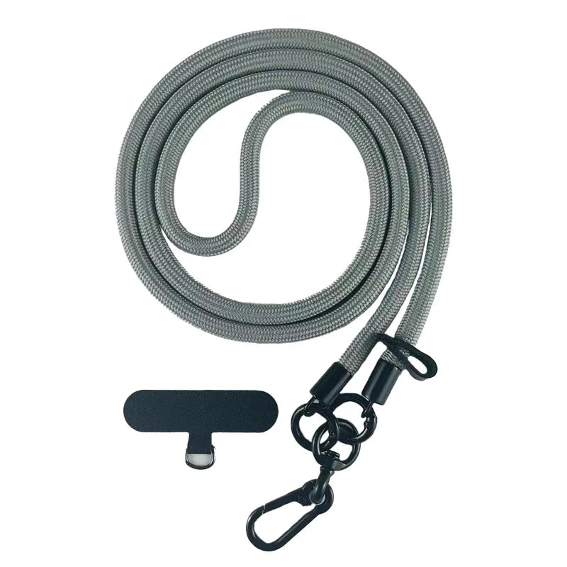 Universal 8mm Crossbody Phone Lanyard - Adjustable Detachable Neck Strap