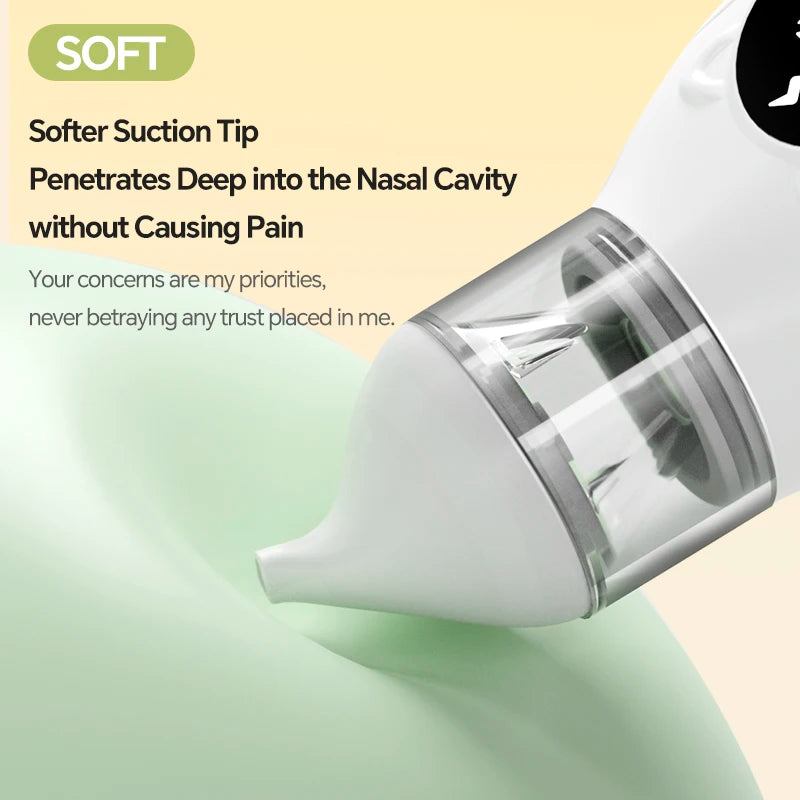 Electric Baby Nasal Aspirator - Rechargeable Nose Cleaner for Congestion Relief - 4