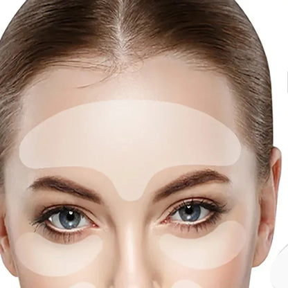 Reusable Silicone Anti-Wrinkle Face & Forehead Patches for Smooth Skin