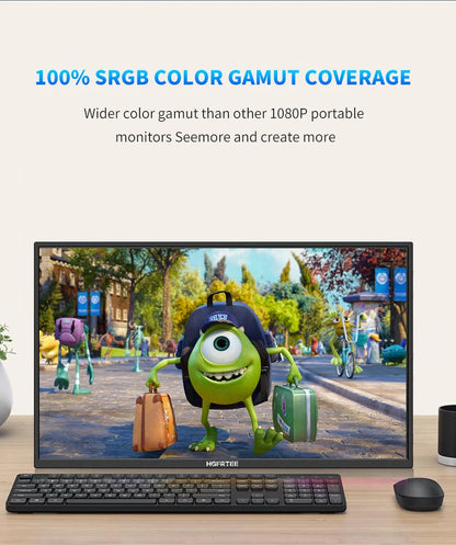 18.5" Portable 120Hz Monitor - 1080P IPS Full HD Laptop Second Screen