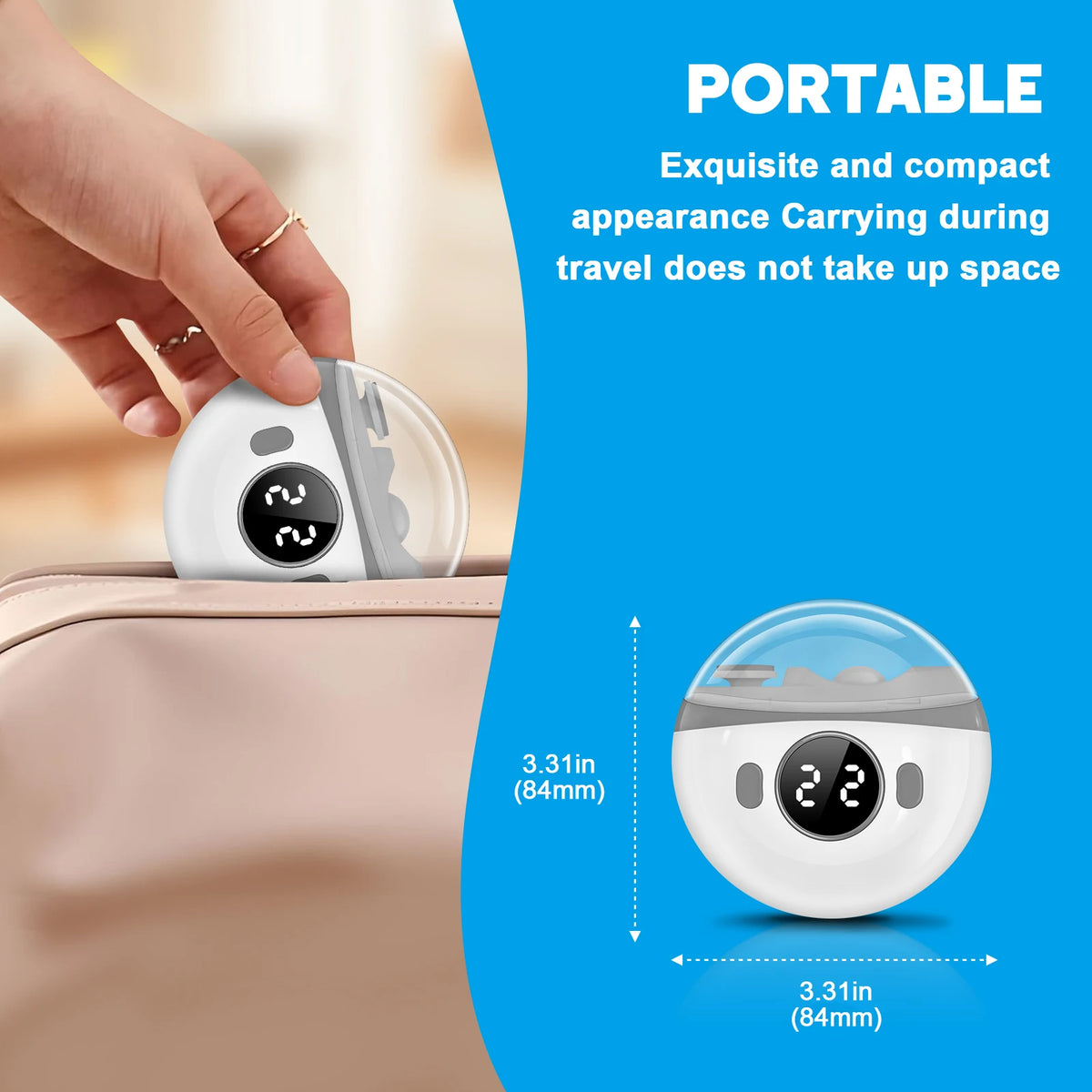 Automatic Electric Nail Trimmer & Polisher - Safe & Painless LED Nail Care Device