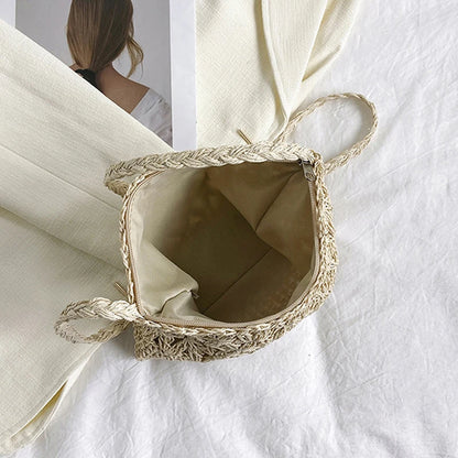 Luxury Woven Straw Crossbody