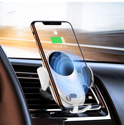 Smart Infrared Auto-Clamping 30W Fast Wireless Car Charger Mount
