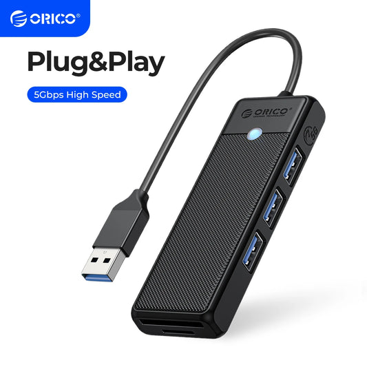 4-in-1 USB-C Hub Adapter with 100W PD Charging & 5Gbps Data Transfer