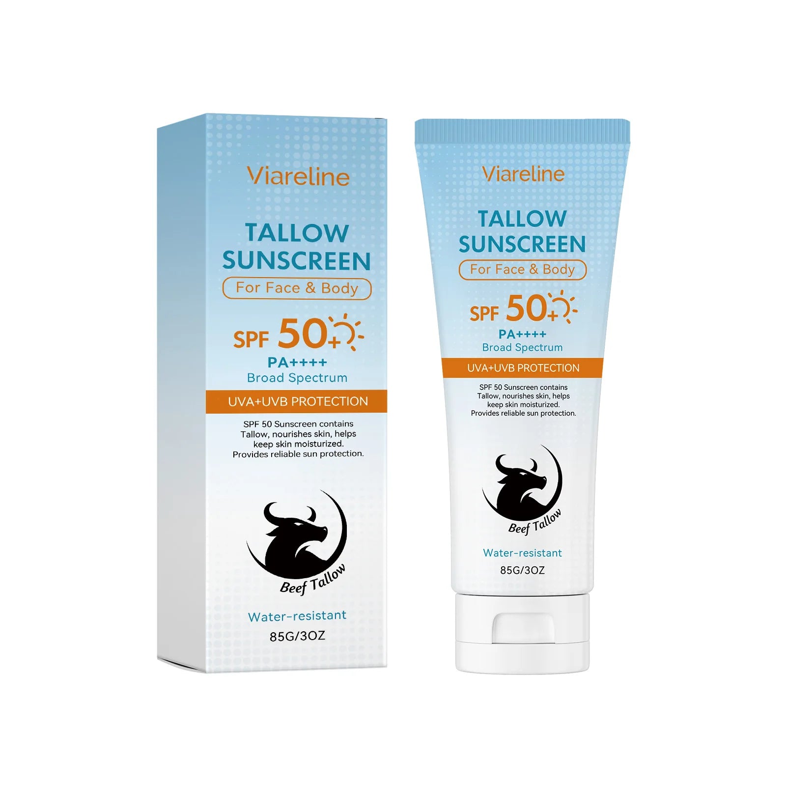 Tallow Sunscreen SPF 50 Broad Spectrum Moisturizing Face and Body Sun Protection - 8
