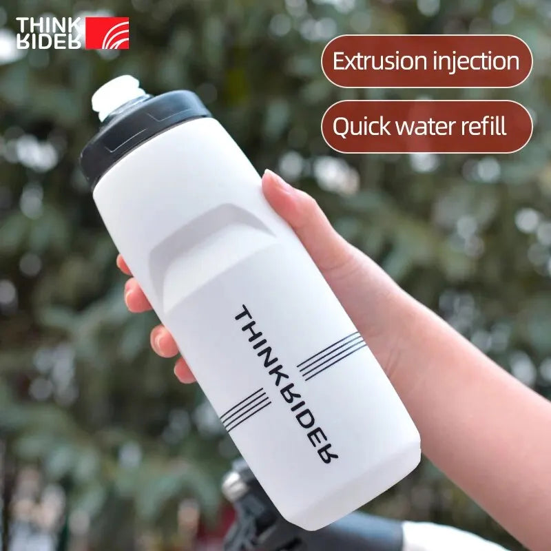 ThinkRider Sports Water Bottle - Leak-Proof Squeeze Bottle for Cycling & MTB - 2