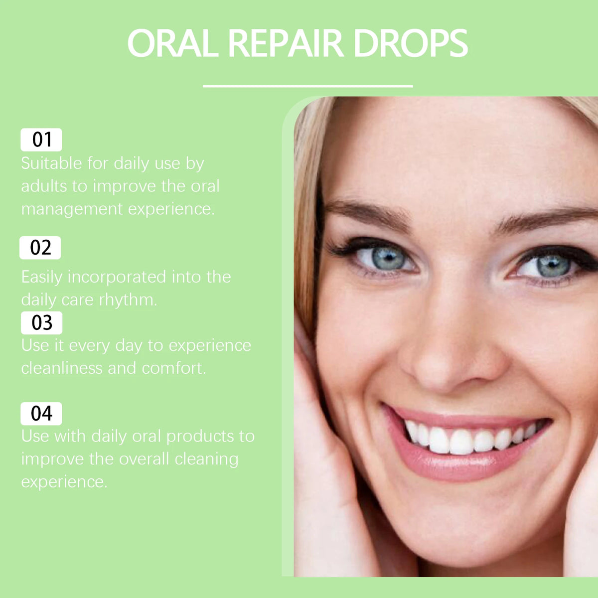 Herbal Oral Gum Repair Drops - Fresh Breath & Teeth Cleansing Treatment