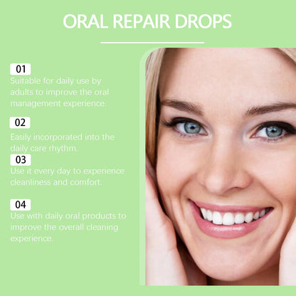 Herbal Oral Gum Repair Drops - Fresh Breath & Teeth Cleansing Treatment