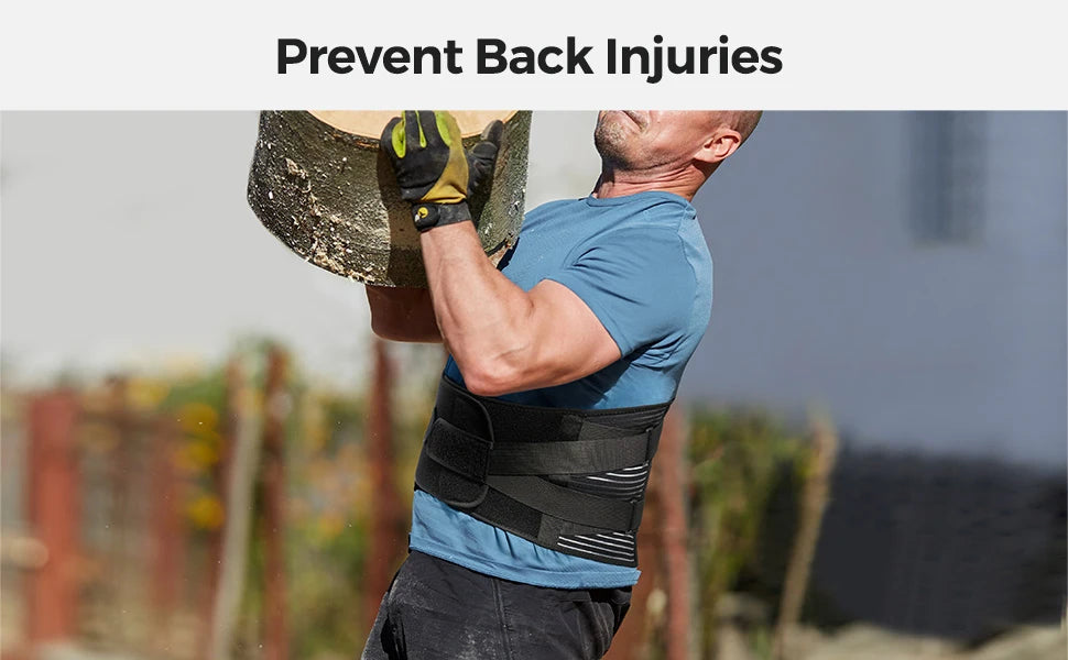 Adjustable Lumbar Support Belt - Orthopedic Back Brace for Pain Relief