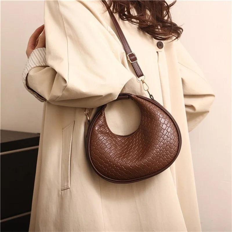 Luxury Half Moon Shoulder Bag